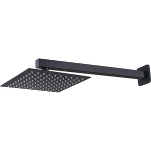 Ducha Articulada Quadrada Inox C- Tubo Longo 9212505 Preta Pevilon