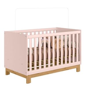 Berço Mini Cama Infantil Mdp-mdf Q Encanto Slim Rosa