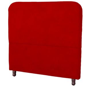 Cabeceira Casal Queen Estofada Para Cama Box Lizza Veludo Cor Vermelho