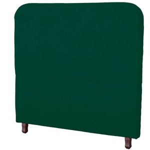 Cabeceira Casal Queen Estofada Para Cama Box Lizza Veludo Cor Verde Esmeralda