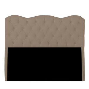 Cabeceira Casal King Size Estofada Para Cama Box Verona Veludo Capuccino