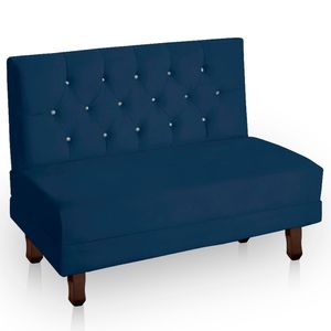 Canto Italy Confortável Para Apartamento Cozinha E Restaurantes Suede Cor Azul Marinho