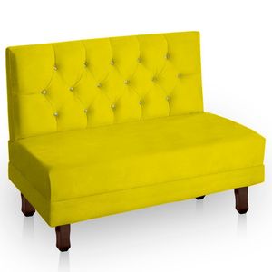 Canto Italy Confortável Para Apartamento Cozinha E Restaurantes Suede Cor Amarelo