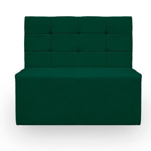 Canto Alemão Confortável Para Apartamento Cozinha E Restaurantes Suede Cor Verde Esmeralda