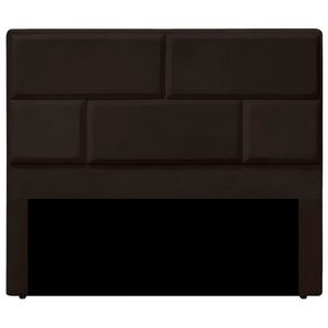 Cabeceira Casal Queen Estofada Para Cama Box Jade Veludo Cor Marrom