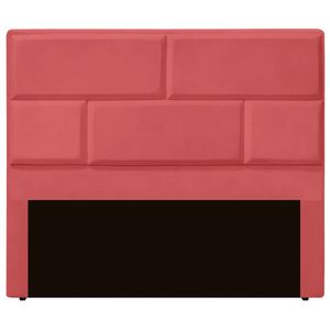 Cabeceira Casal Queen Estofada Para Cama Box Jade Veludo Cor Rose