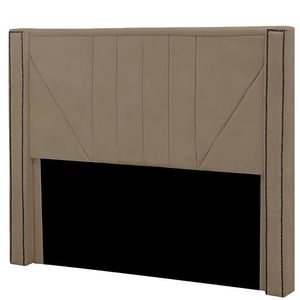 Cabeceira Casal Queen Estofada Para Cama Box Toronto Veludo Cor Capuccino