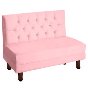 Canto Italy Confortável Para Apartamento Cozinha E Restaurantes Veludo Cor Rosa Bebe