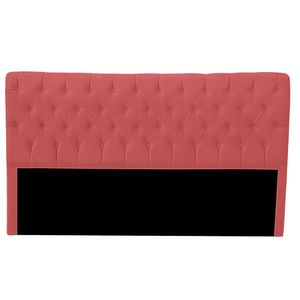 Cabeceira Casal Queen Estofada Para Cama Box Glass Veludo Cor Rose