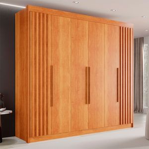 Guarda-roupa Casal 6 Portas 6 Gavetas Granada Mdf Sallêto Cinamomo