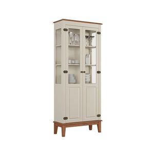 Cristaleira 2 Portas Off White