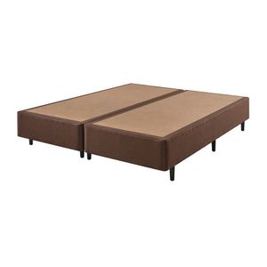 Base Para Cama Box Casal Ecoflex Marrom 158x198x25cm Base Box