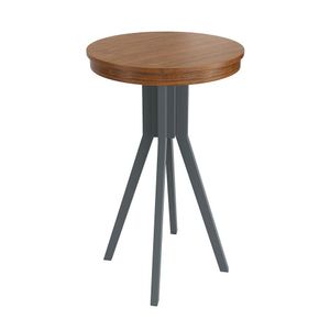 Mesa Bistrô Madrid 60cm Cinza