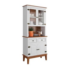 Arca E Oratório 4 Portas E 2 Gavetas - Madeira Maciça Branco
