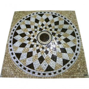 Piso Em Mosaico Romano Semente De Girassol Ii Tamanho 130cm