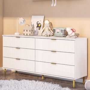 Cômoda Ditália 6 Gavetas Dm-240 Branca