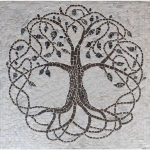 Mosaico árvore Da Vida Tramada Tamanho 80cm
