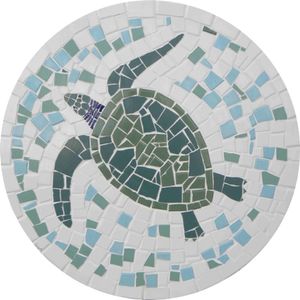 Mosaico Para Piscina - Tartaruga Marinha Brasileira Tamanho 120cm
