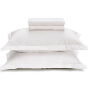 Jogo De Cama Casal Liss 180 Fios 100% Algodão 4 Peças Branco