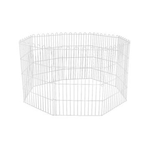 Cercado 02 Pet 8 Módulos 60x90cm Cada Tela Aramada Animais Pequeno E Médio Porte Cães - Gudim