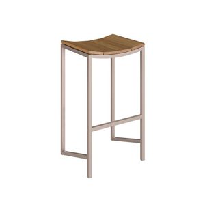 Conjunto 2 Banquetas Escama Sem Encosto Olmo/champagne