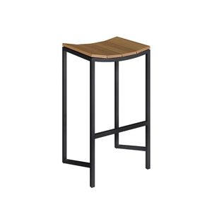 Conjunto 2 Banquetas Escama Sem Encosto Olmo/preto