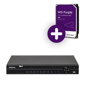 Dvr Intelbras 32 Canais 2mp Full Hd 1080p Com Hd 4tb Gravador De Vídeo Mhdx 1232