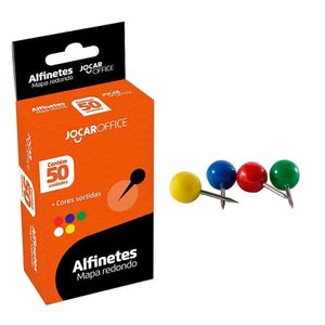 Alfinete Mapa Redondo 50 Unidades Jocar Office