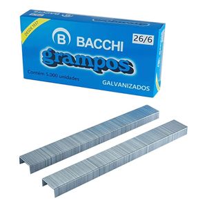 Grampo 26/6 - C/ 5.000 Unidades Galvanizado