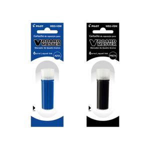 Kit 2 Refis Pilot V-board Master Preto E Azul