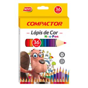 Lápis De Cor Neo Pen 36 Cores Compactor