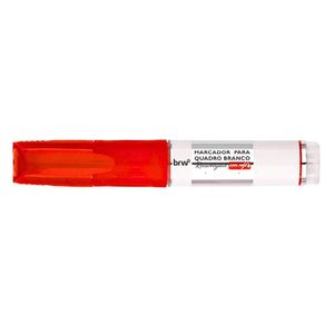 Pincel Marcador Quadro Branco Recarregável Com Refil Brw Vermelho