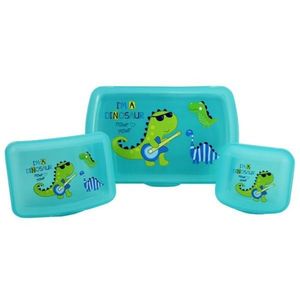Conjunto Pote Organizador E Porta Acessórios Multiuso Azul