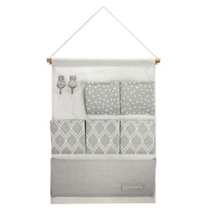 Organizador Porta Trecos P/ Pendurar C/ 6 Bolsos - Linha Loft Cinza