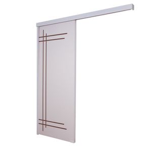 Porta De Correr Branco Prime Frisada F05 210x90