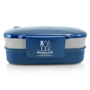 Pote Marmita De 2 Andares 1200ml Concept Mais Azul