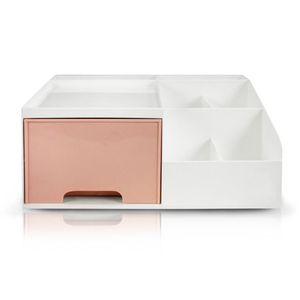 Organizador Multiuso De 1 Gaveta De Mesa Lifestyle Jacki Design Rosa