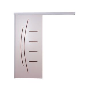 Porta De Correr Branco Prime Frisada Smille 210x80