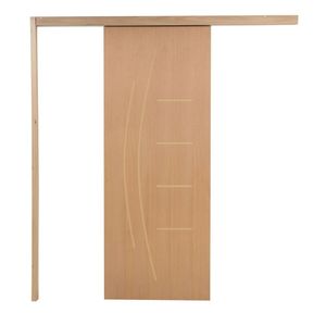 Porta De Correr P- Verniz Frisada Smille 210x110