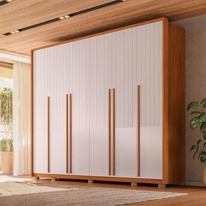 Guarda Roupa Casal 6 Portas 6 Gavetas Espartacus Marrom