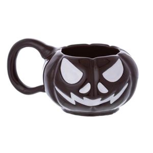 Caneca 3d Abóbora Cerâmica 320ml Broglio Preta