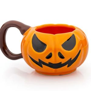 Caneca 3d Abóbora Cerâmica 320ml Broglio Laranja