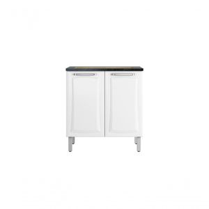 Balcão Cozinhas Itatiaia Tarsila para Cooktop 5 Bocas 2 Portas Branco