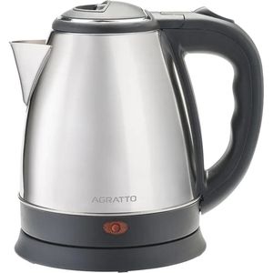 Chaleira Elétrica Agratto 1,8L Inox 1000W Base Removível CE-0