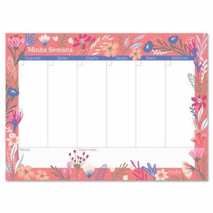 Bloco Semanal 52 Folhas Primavera