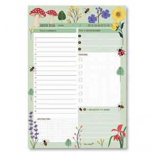 Bloco Tarefas Do Dia 80 Fls Love Garden