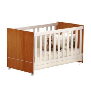 Berço Americano Mini Cama Encanto Cor Nature E Off White - Peternella Móveis