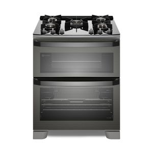 Fogão 5 Bocas Electrolux Cinza Expert Função Air Fryer 2 Fornos Grill e Timer FE5AD 220V