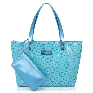 Kit De Bolsa E Necessaire De 2 Pçs Glitz Jacki Design Azul