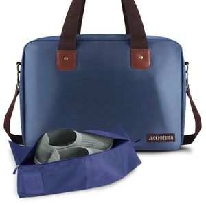 Conjunto De Bolsa Para Academia E Bolsa De Porta Sapato Azul